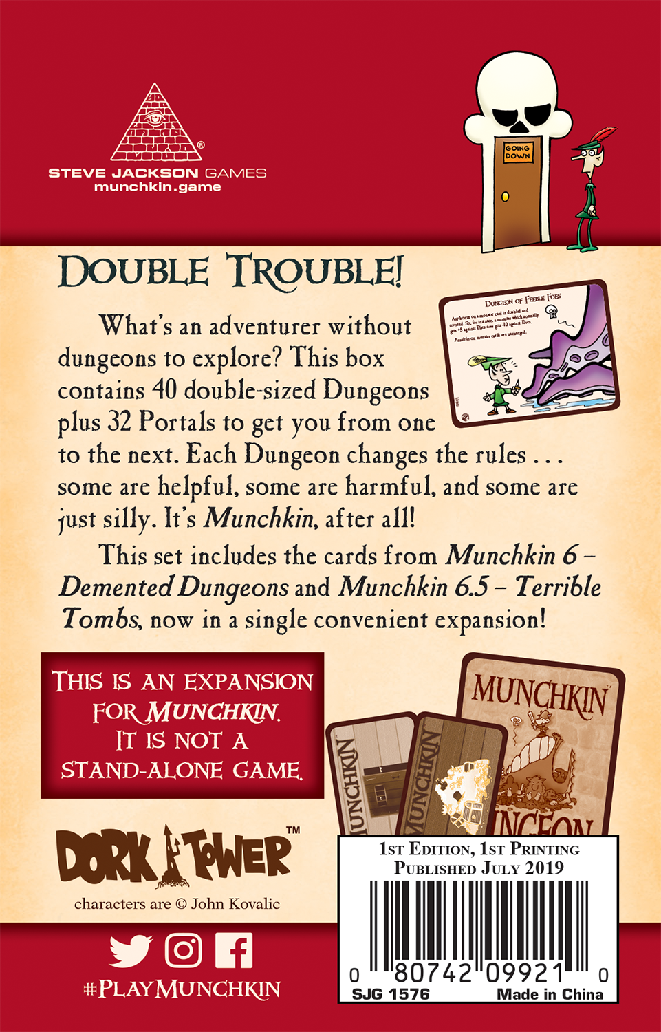 Munchkin : 6 Double Dungeons Expansion